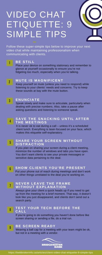 video chat etiquette 9 simple tips